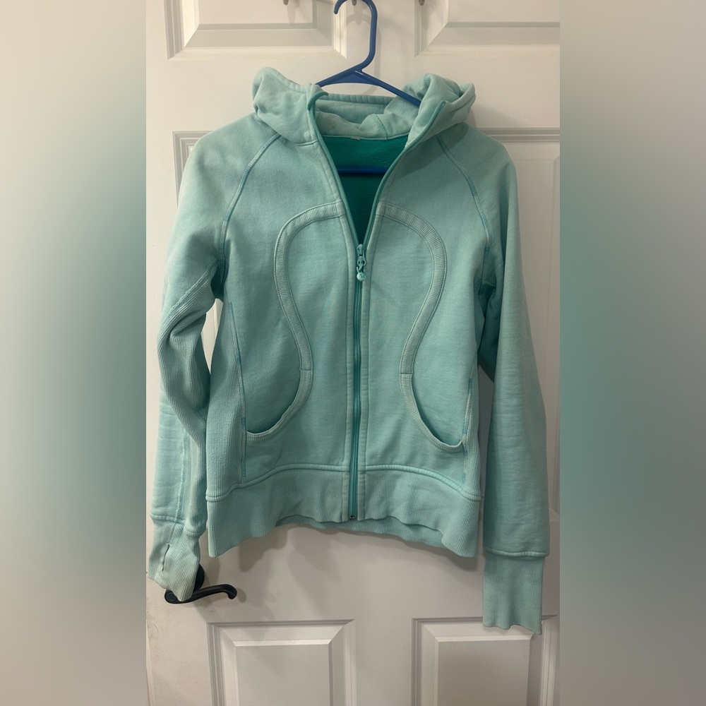 Lululemon Athletica Aqua Scuba Full Zip Hoodie